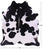Black & White Natural Cowhide Rug - XX-Large 9' 0"H x 7' 8"W