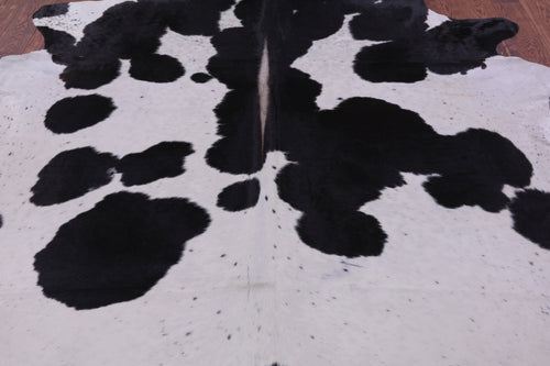 Black & White Natural Cowhide Rug - XX-Large 9' 0