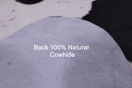 Black & White Natural Cowhide Rug - XX-Large 9' 0