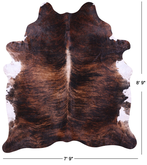 Brindle Natural Cowhide Rug - XX-Large 8' 9