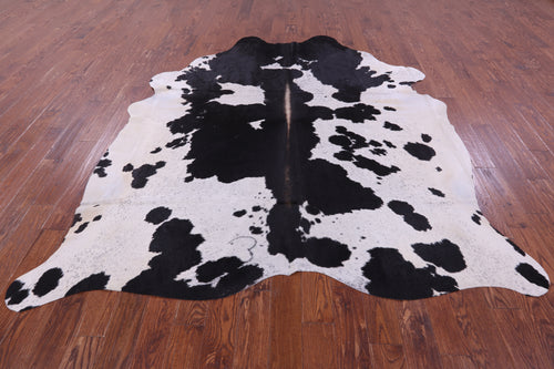 Black Salt & Pepper Natural Cowhide Rug - XX-Large 9' 0