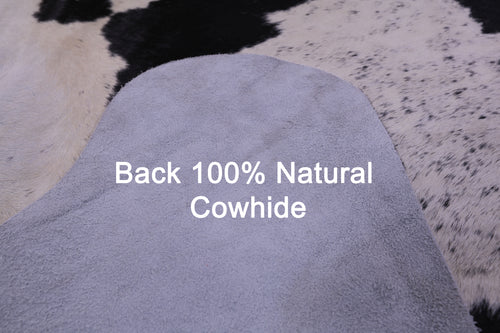 Black Salt & Pepper Natural Cowhide Rug - XX-Large 9' 0