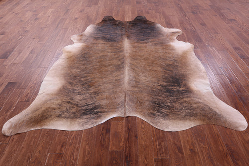 Light Brindle Natural Cowhide Rug - XX-Large 8' 4