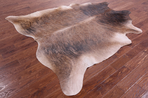 Light Brindle Natural Cowhide Rug - XX-Large 8' 4