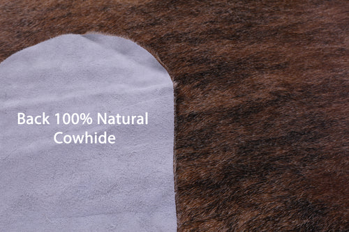 Light Brindle Natural Cowhide Rug - XX-Large 8' 4