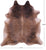 Light Brindle Natural Cowhide Rug - XX-Large 8' 4"H x 7' 7"W