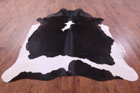 Thumbnail for Black & White Natural Cowhide Rug - XX-Large 8' 6