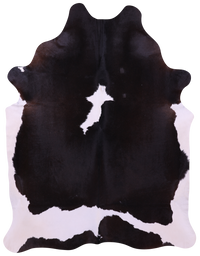 Thumbnail for Black & White Natural Cowhide Rug - XX-Large 8' 6