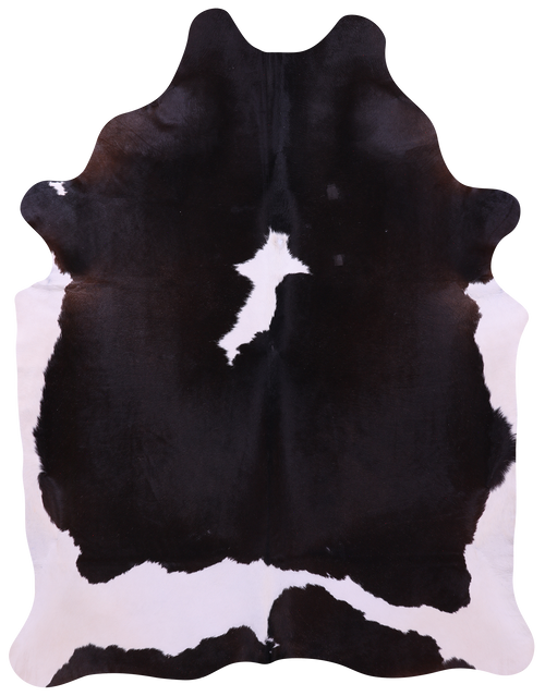 Black & White Natural Cowhide Rug - XX-Large 8' 6