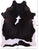 Black & White Natural Cowhide Rug - XX-Large 8' 6"H x 6' 7"W