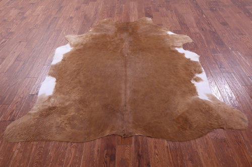 Light Brown Natural Cowhide Rug - XX-Large 7' 4