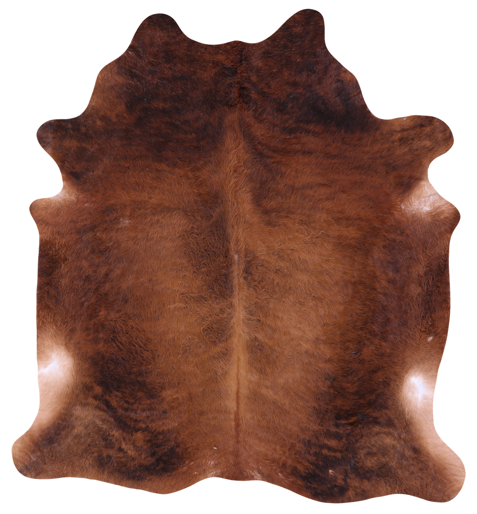 Brown Natural Cowhide Rug - XX-Large 7' 4"H x 6' 10"W