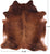 Brown Natural Cowhide Rug - XX-Large 7' 4"H x 6' 10"W
