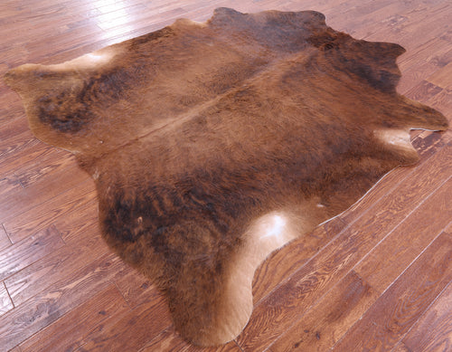 Brown Natural Cowhide Rug - XX-Large 7' 4