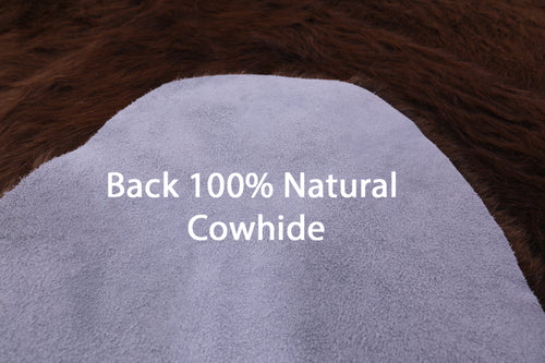 Brown Natural Cowhide Rug - XX-Large 7' 4