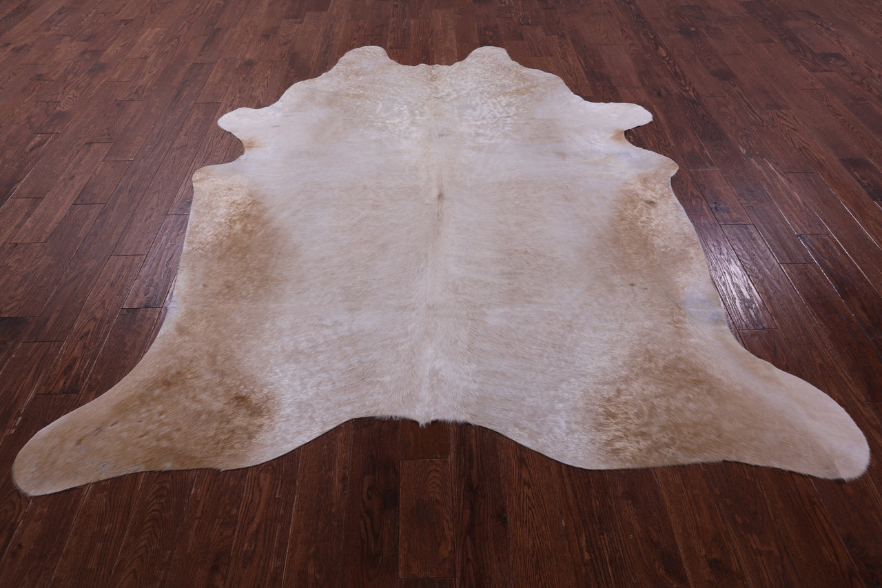 Beige Natural Cowhide Rug - XX-Large 8' 2"H x 7' 1"W