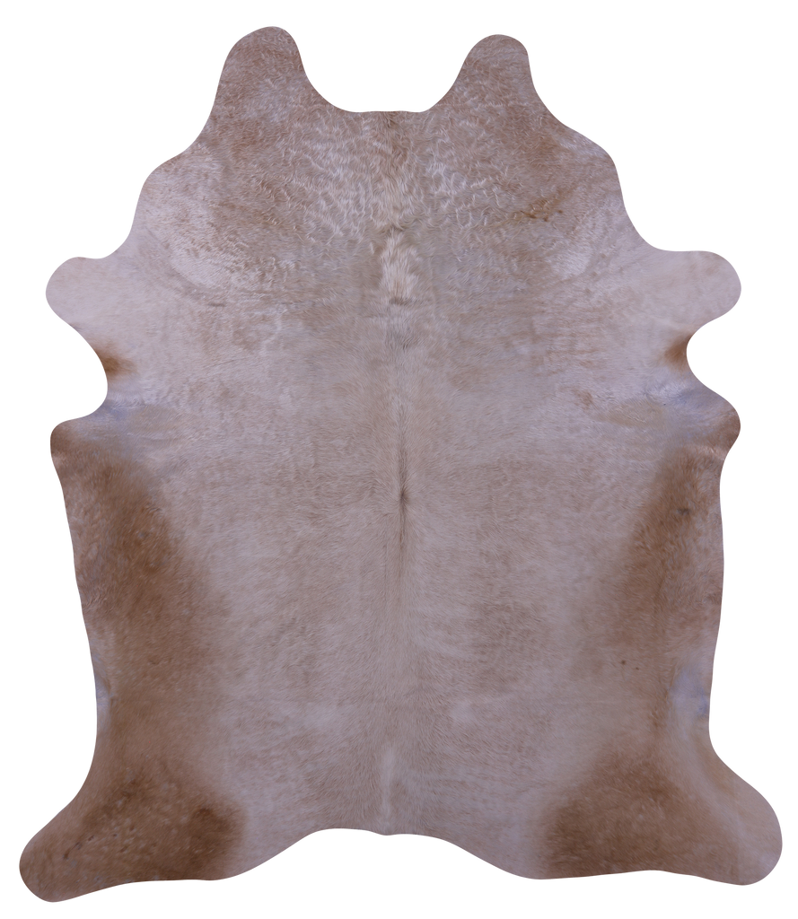 Beige Natural Cowhide Rug - XX-Large 8' 2"H x 7' 1"W