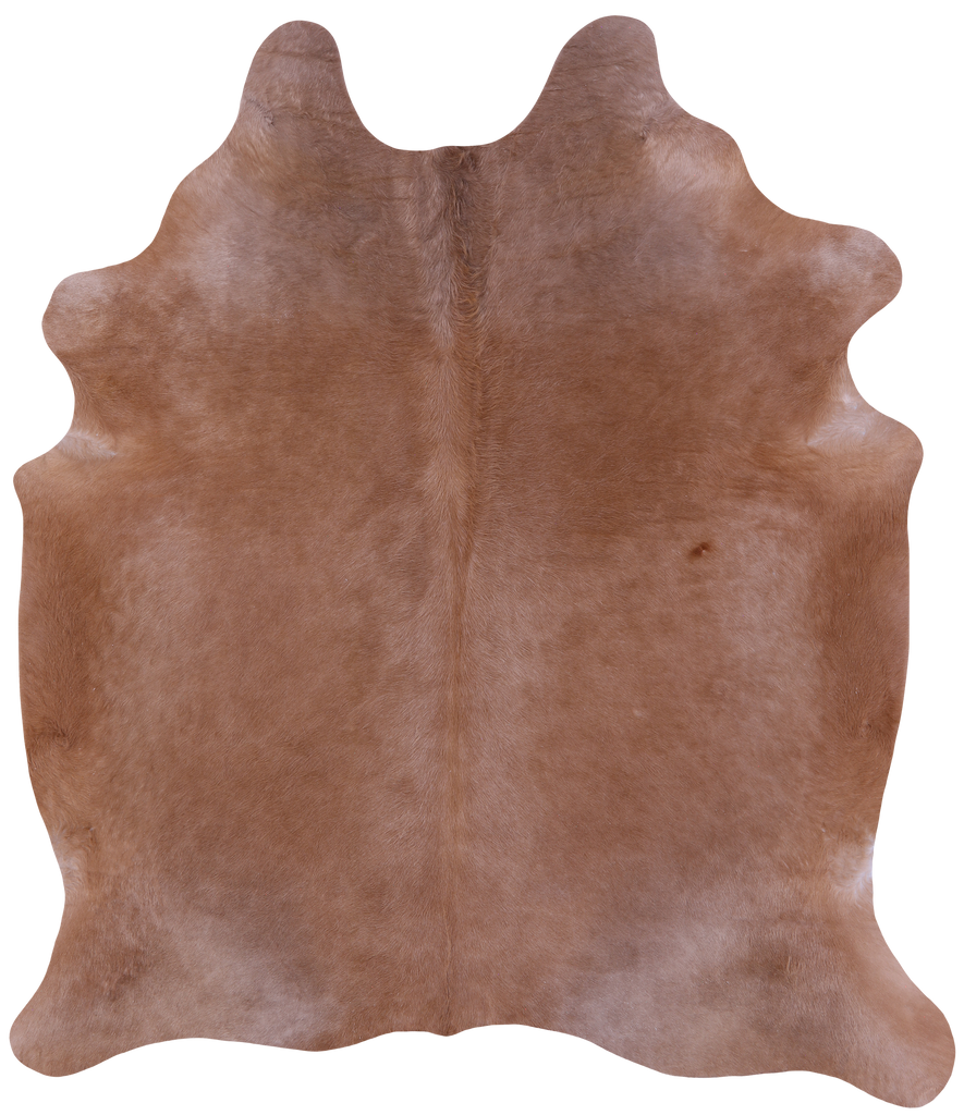 Light Brown Natural Cowhide Rug - X-Large 7' 3"H x 6' 4"W