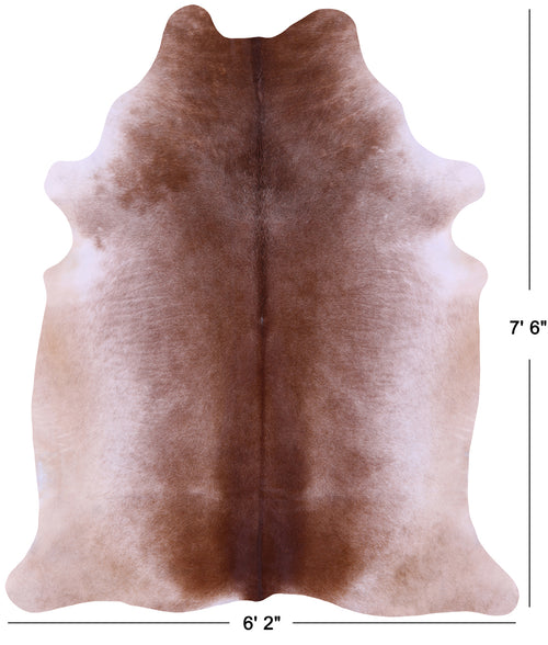 Brown Natural Cowhide Rug - XX-Large 7' 6