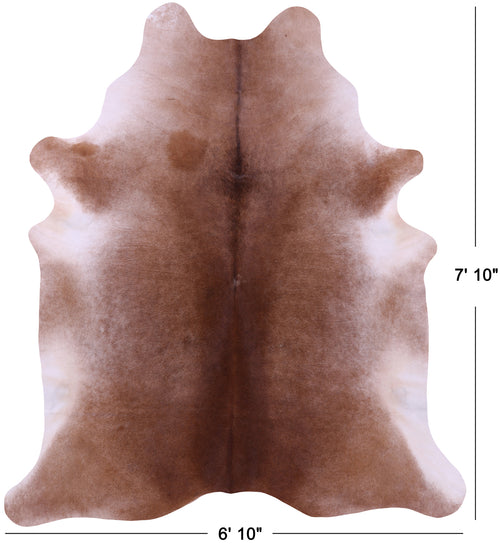 Brown Natural Cowhide Rug - XX-Large 7' 10