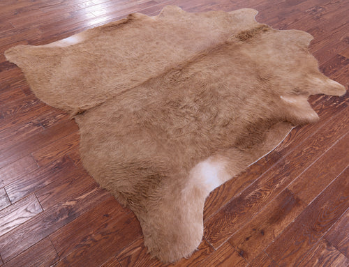 Light Brown Natural Cowhide Rug - X-Large 7' 3