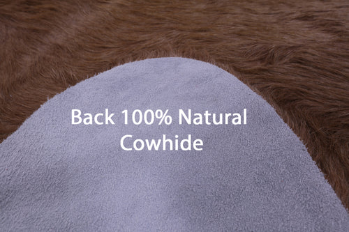Light Brown Natural Cowhide Rug - X-Large 7' 3