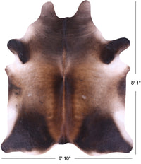 Thumbnail for Brown Natural Cowhide Rug - XX-Large 8' 1
