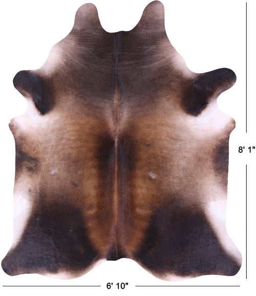 Brown Natural Cowhide Rug - XX-Large 8' 1