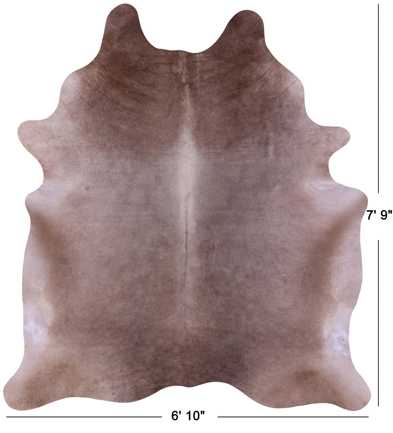 Champagne Natural Cowhide Rug - XX-Large 7' 9"H x 6' 10"W