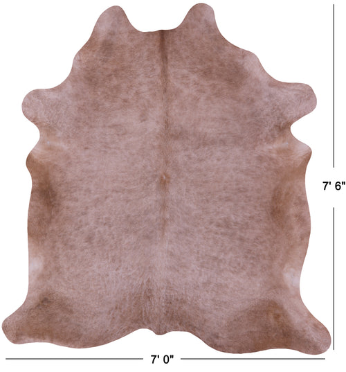 Light Brown Natural Cowhide Rug - XX-Large 7' 6