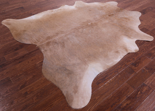 Light Brown Natural Cowhide Rug - XX-Large 7' 7