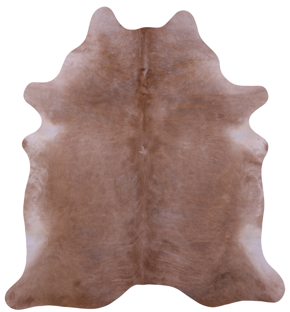 Light Brown Natural Cowhide Rug - XX-Large 7' 7"H x 7' 0"W