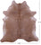 Light Brown Natural Cowhide Rug - XX-Large 7' 7"H x 7' 0"W
