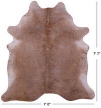 Thumbnail for Light Brown Natural Cowhide Rug - XX-Large 7' 7