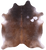 Brown Natural Cowhide Rug - XX-Large 8' 0"H x 7' 0"W