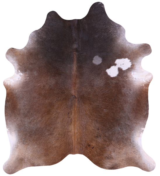 Brown Natural Cowhide Rug - XX-Large 8' 0"H x 7' 0"W