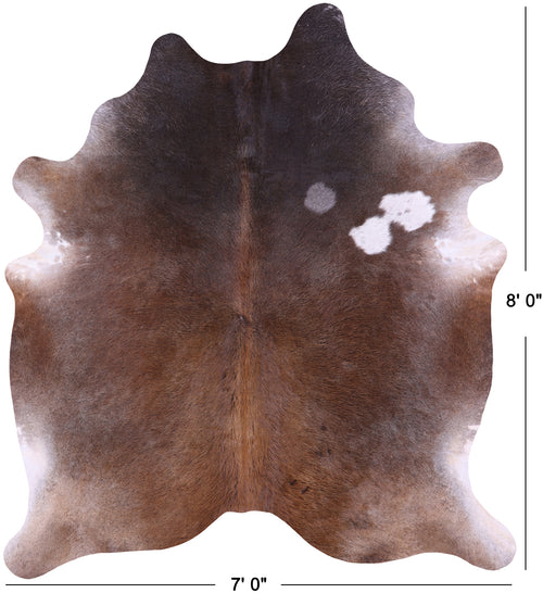 Brown Natural Cowhide Rug - XX-Large 8' 0