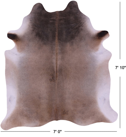 Light Brown Natural Cowhide Rug - XX-Large 7' 10