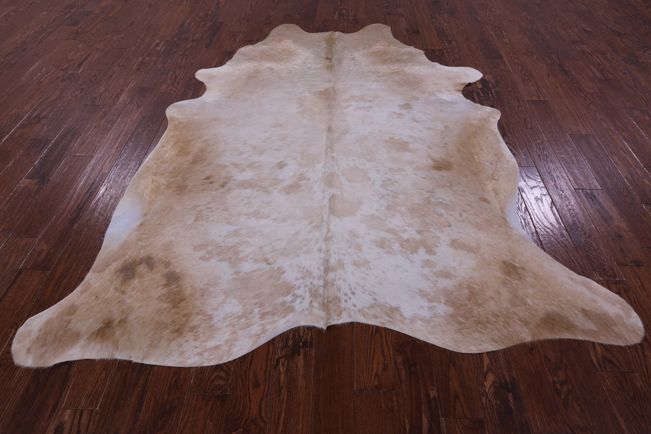 Beige Natural Cowhide Rug - XX-Large 8' 9"H x 7' 0"W