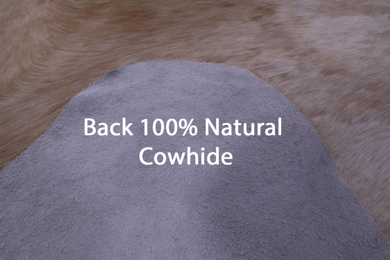 Beige Natural Cowhide Rug - XX-Large 8' 9"H x 7' 0"W