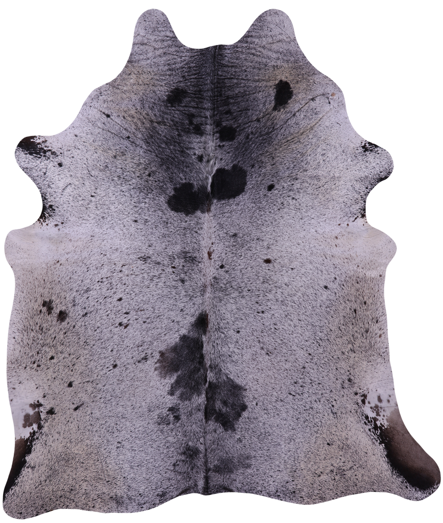 Black Salt & Pepper Natural Cowhide Rug - XX-Large 7' 6"H x 6' 4"W