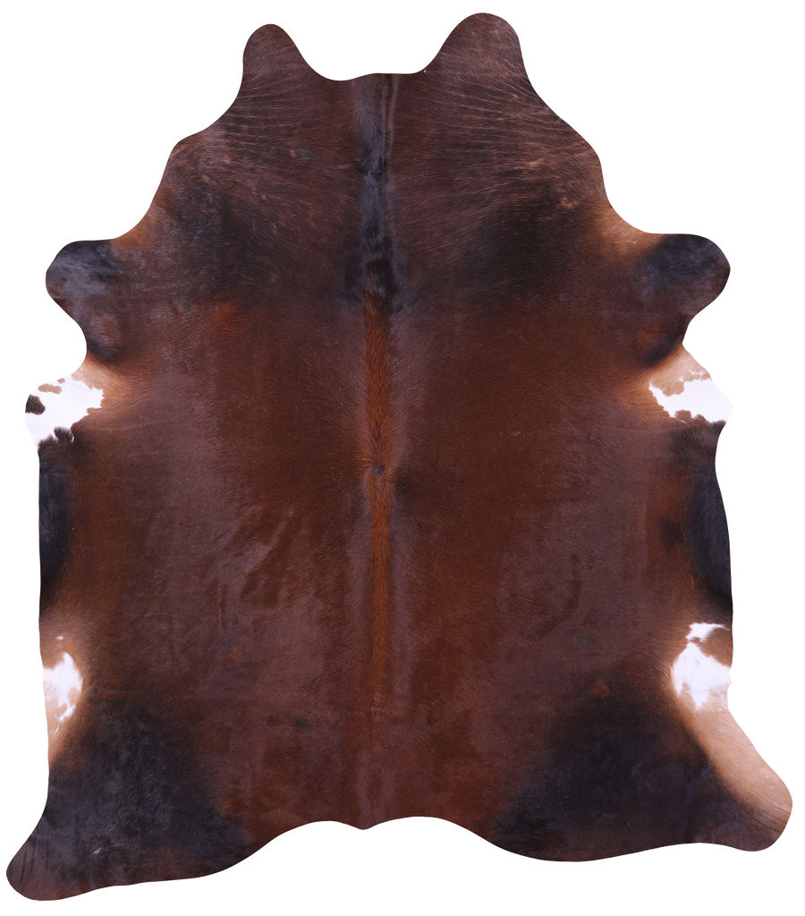 Brown Natural Cowhide Rug - XX-Large 8' 1"H x 7' 0"W