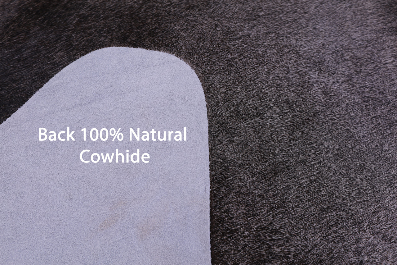 Grey Natural Cowhide Rug - XX-Large 7' 6"H x 6' 4"W