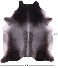 Thumbnail for Grey Natural Cowhide Rug - XX-Large 7' 6