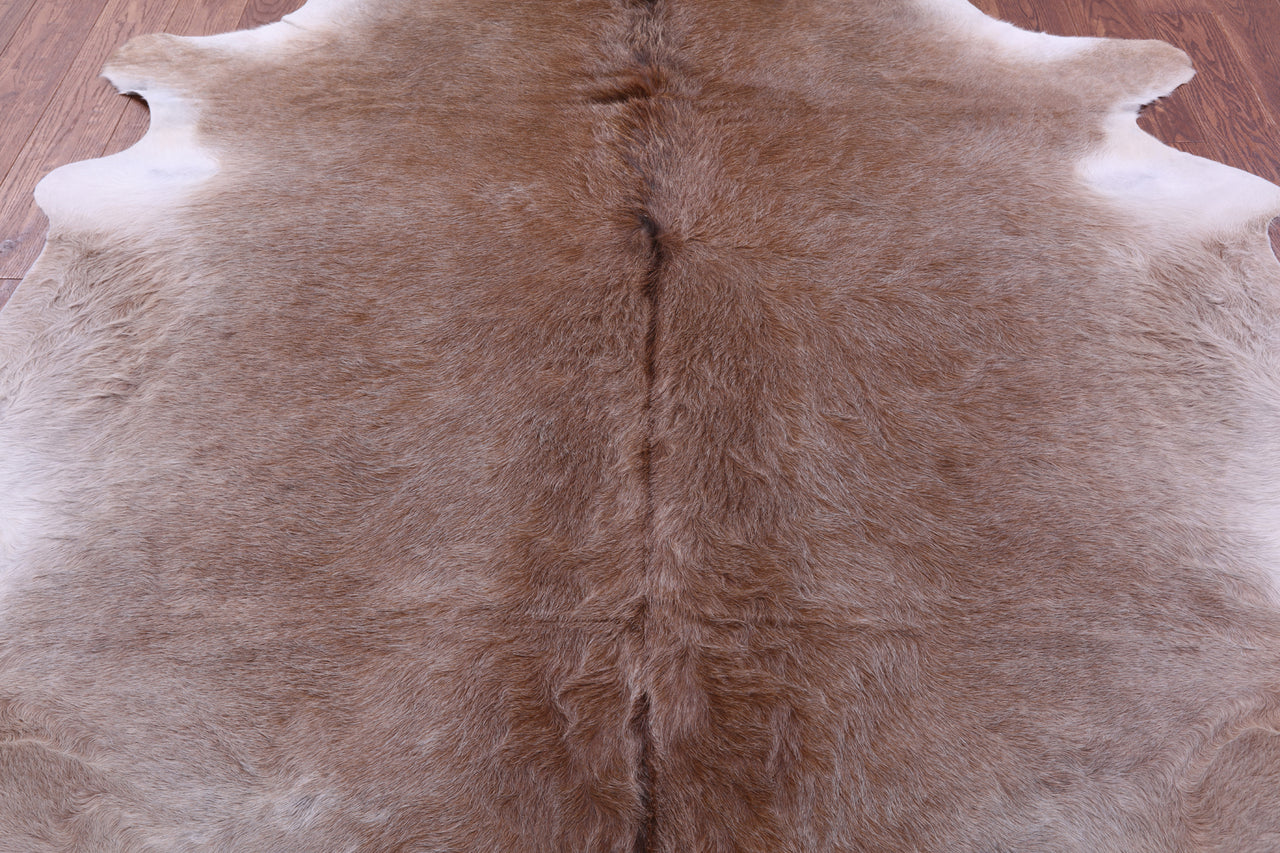 Light Brown Natural Cowhide Rug - XX-Large 7' 10"H x 7' 0"W
