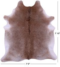 Thumbnail for Light Brown Natural Cowhide Rug - XX-Large 7' 10