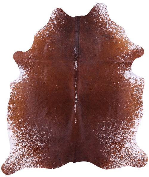 Brown Salt & Pepper Natural Cowhide Rug - XX-Large 7' 4