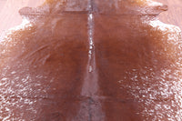 Thumbnail for Brown Salt & Pepper Natural Cowhide Rug - XX-Large 7' 4