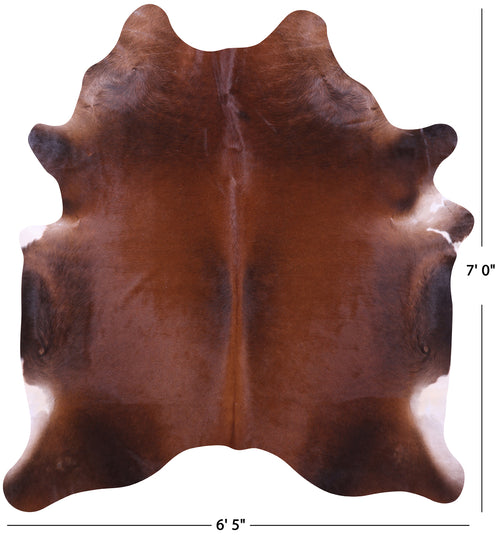Brown Natural Cowhide Rug - X-Large 7' 0