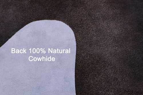 Dark Brown Natural Cowhide Rug - XX-Large 7' 8
